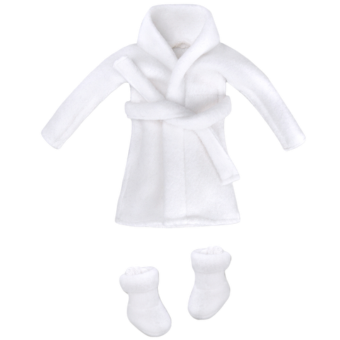 E-TING Santa Clothing Bathrobe Christmas Accessories for elf Doll (Whtie Bathrobe) - E-TING