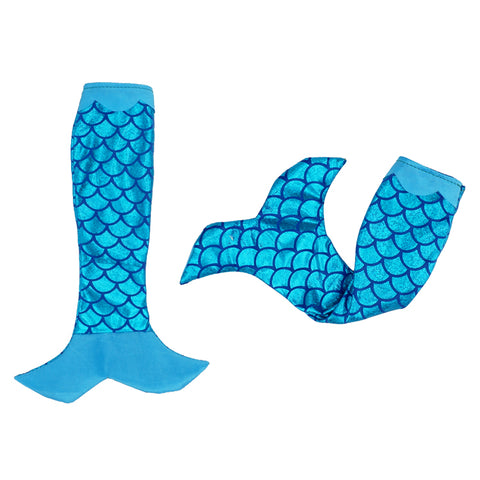 E-TING Santa Mermaid Dress Clothing for Elf Doll Christmas Accessories (Blue) - E-TING