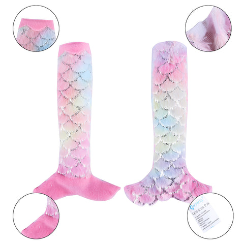 E-TING Santa Mermaid Dress Clothing for Elf Doll Christmas Accessories (Pink Plush) - E-TING