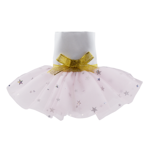 E-TING Santa Clothing for elf Doll Christmas Decoration (Light Pink Tulle Dress) - E-TING