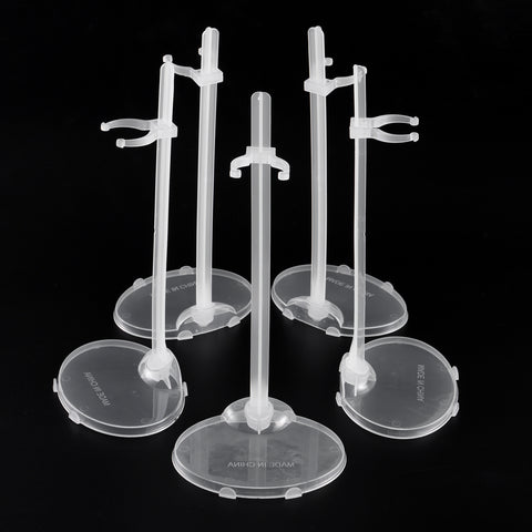 E-TING Transparent Dolls Holder Stand Support for 9inches-12inches Dolls - Pack of 10
