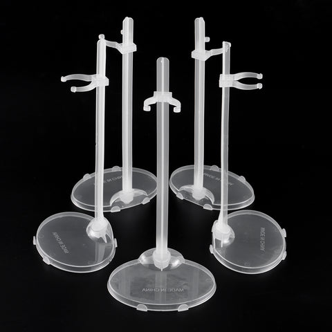 E-TING Transparent Dolls Holder Stand Support for 9inches-12inches Dolls - Pack of 10