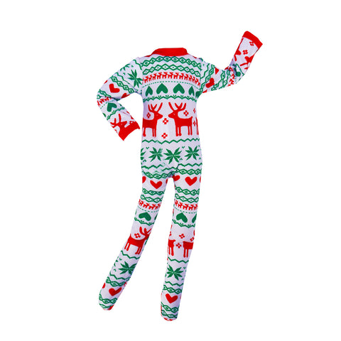 E-TING Santa Clothes One-Piece Pajamas PJs Nightgown for elf Doll Christmas Accessories - E-TING