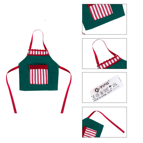 E-TING Santa Clothing Christmas Accessories for elf Doll (Kitchen Apron) - E-TING