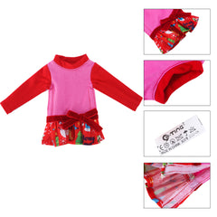 E-TING Santa Clothing Pajamas PJs Nightgown for elf Doll Christmas Accessories (Pink Nightdress) - E-TING