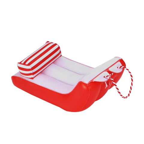 E-TING Santa Clothing Accessories Sled Inflatable Snow Sleigh for elf Doll Christmas Decoration