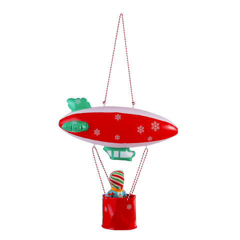 E-TING Santa Clothing Accessories Inflatable Fire Balloon Ship Flying Boat for elf Doll Christmas Decoration（Doll is not Included)