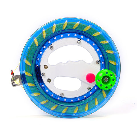 E-TING Kite Reel and Line - 8 Inch Dia with 1000ft High Strength String, Locking Spool for Outdoor Kites, Ideal for Kids, Adults, and Toddlers (Blue)