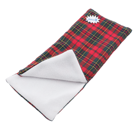 E-TING Sleeping Bag Accessory for Elf Doll (Doll is not Included) (Red-Green Plaid) - E-TING