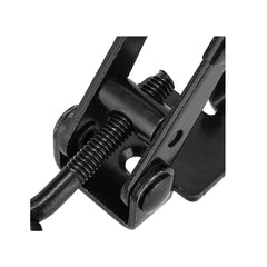 E-TING 4Pack Toggle Clamp Latch 397Lbs Holding Capacity 4002 Pull Latch Clamps Black Adjustable Quick Release Hasp Clamps for Smoker Cabinet Boxes Case Trunk Jig, Metal Toggle Latch Catch Set - E-TING