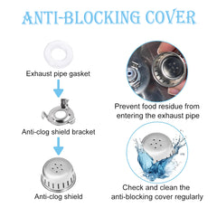 E-TING Replacement Parts Set for Instant Pot Duo 5-Qt,6-Qt, Steam Release Handle, Float Pressure Valve and Anti-Block Shield Silicone Sealing Ring for Pressure Cooker Accessories