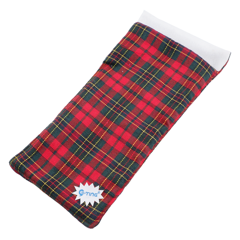 E-TING Sleeping Bag Accessory for Elf Doll (Doll is not Included) (Red-Green Plaid) - E-TING