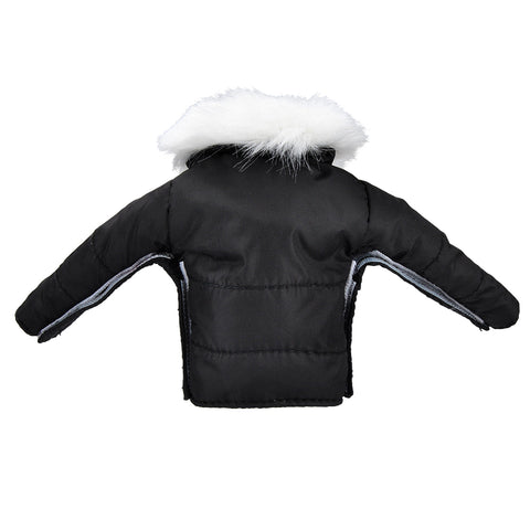 E-TING Santa Clothing Black Down Coat Christmas Accessories for elf Doll - E-TING