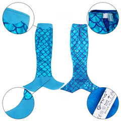 E-TING Santa Mermaid Dress Clothing for Elf Doll Christmas Accessories (Blue) - E-TING