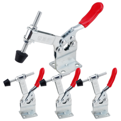 E-TING 4Pcs 198LBS Hand Tool 201-BHB Toggle Clamp Horizontal Clamp Antislip 201B-Upgrade Quick Release Tool (Heightened Clamp) - E-TING