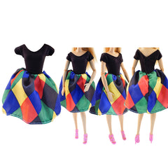 E-TING 3 Sets Doll Clothes Chiffon Skirt Jumpsuits Office Style Wears Dress for 11.5 Inches Girl Dolls - E-TING