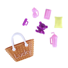 E-TING 11.5 inch Babysitting Sets with Girl Doll Stroller and Themed Accessories for 11.5 inch Doll Accessories - E-TING