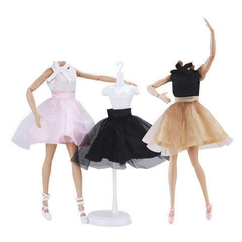 E-TING 11.5 Inch Chiffon Doll Clothes Ballet Outfits Dance Dress Tutu Skirt Compatible with 11.5 Inch Girl Dolls - E-TING
