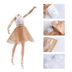 E-TING 11.5 Inch Chiffon Doll Clothes Ballet Outfits Dance Dress Tutu Skirt Compatible with 11.5 Inch Girl Dolls - E-TING