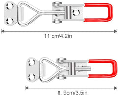 E-TING 6-Pack 4001 330Lbs Holding Capacity Adjustable Toggle Latch Clamp Smoker Latch Clamps 150Kg Quick Release Pull Latch Toggle Clamp for Various Tool Box - E-TING