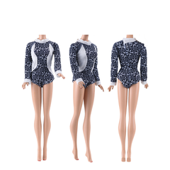 E-TING 10Pcs =5 Sets Beach Bikini Swimsuit Bathing Doll Clothes One-Piece Swimwear with 5 Pairs Shoes for 11.5 Inch Girl Dolls (J) - E-TING