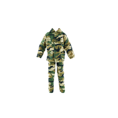 E-TING 10-Item Fantastic Pack = 5 Sets Fashion Casual Wear Clothes Outfit with 5 Pair Shoes for Boy Doll Random Style (Casual Wear Clothes + Military Uniform) - E-TING
