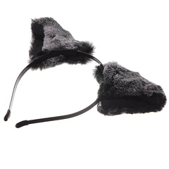 E-TING Cat Fox Long Fur Ears Anime Cosplay Headband Hairband Halloween Cosplay Party Costume - E-TING