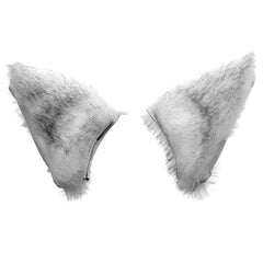 E-TING Cat Fox Fur Ears Hair Clip with Headband Hairband Anime Party Costume Cosplay Accessories (Cute Fox) - E-TING