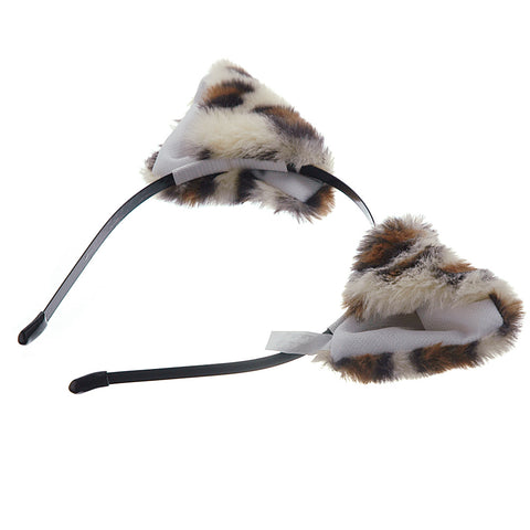 E-TING Cat Fox Long Fur Ears Anime Cosplay Headband Hairband Halloween Cosplay Party Costume - E-TING