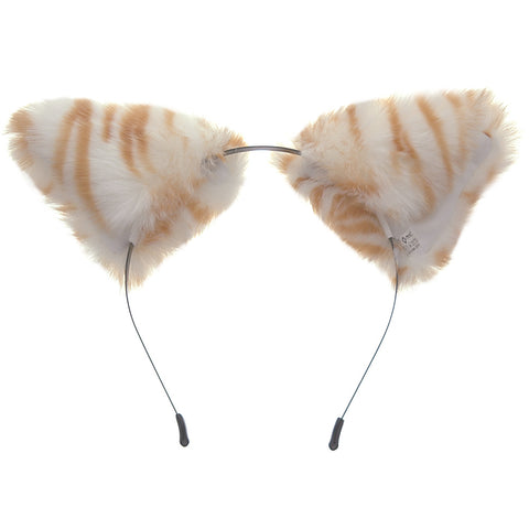 E-TING Cat Fox Long Fur Ears Anime Cosplay Headband Hairband Halloween Cosplay Party Costume - E-TING