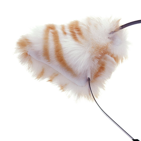 E-TING Cat Fox Long Fur Ears Anime Cosplay Headband Hairband Halloween Cosplay Party Costume - E-TING