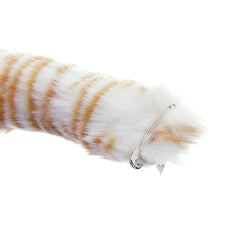 E-TING Cat Tail Long Fur Neko Anime Cosplay Party Costume Lady Girls(Cute Tiger Cat Tail) - E-TING