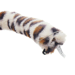 E-TING Cat Fox Long Fur Ears Headband Anime Party Costume 15 Different Colors (Cute Leopard Tail) - E-TING