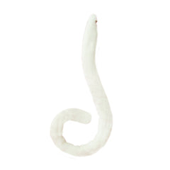 E-TING Sexy Cat Tail Long Fur Neko Anime Cosplay Party Costume Lady Girls Gift(White tail) - E-TING
