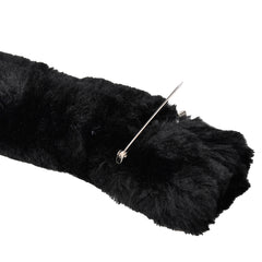 E-TING Sexy Cat Tail Long Fur Neko Anime Cosplay Party Costume Lady Girls Gift(Black tail) - E-TING