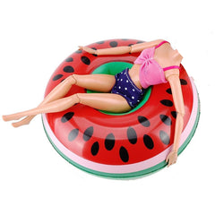 E-TING Fashionistas 11PCS Doll Clothing Pack, 3 Sets 11.5" Girl Dolls Swimsuits with 5 Pairs Shoes and 3-Pieces Cute Swimming Pool Float Raft Lilo Lifebuoy Random Style - E-TING